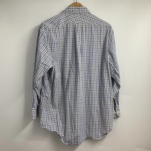 Lands' End Men's Plaid Check (Lot of 3) Button Up Long Sleeve Shirt Size 16.5/32 - Picture 5 of 14